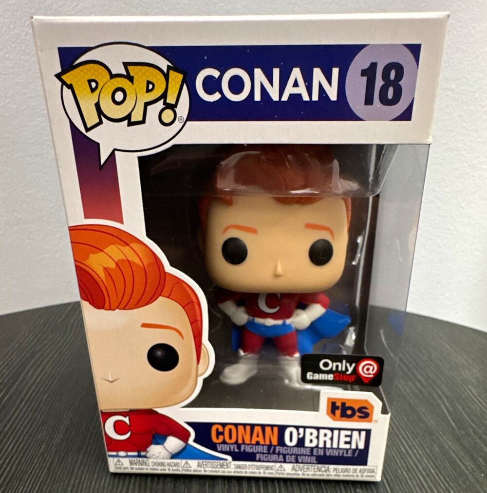 Funko Pop Conan O’Brien #18 Super Conan GameStop Exclusive TBS Vinyl Figure
